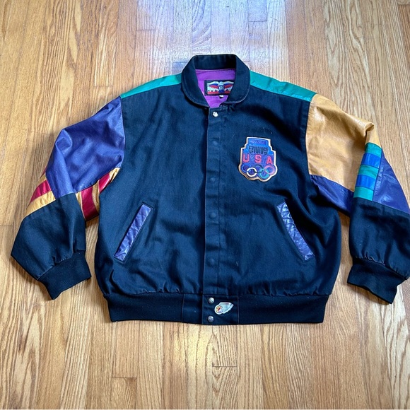 VTG Jeff Hamilton USA Olympics Special Edition Jeep Global Latitudes Jacket XL - Picture 2 of 16